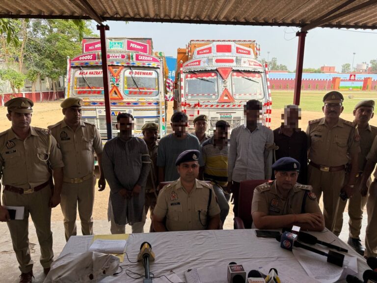 BAREILLY : ट्रक चोरी गैंग का पर्दाफाश: बरेली पुलिस की बड़ी कार्रवाई, 5 शातिर अपराधी गिरफ्तार, करोड़ों की धोखाधड़ी का खुलासा